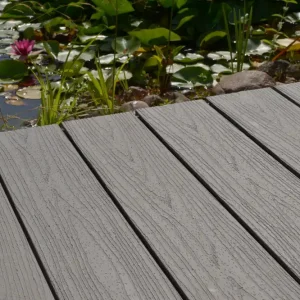 BPC Terrassendielen Massiv Komplettset Profi Xpanded Grau 20x210 mm Sonderaktion