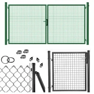 Preisknaller Komplettset Maschendrahtzaun Master - zum Einbetonieren - inkl. 1 Meter Tor & 3 Meter Tor