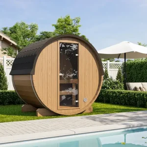Terrassensaunafass 160 Thermoholz Billig