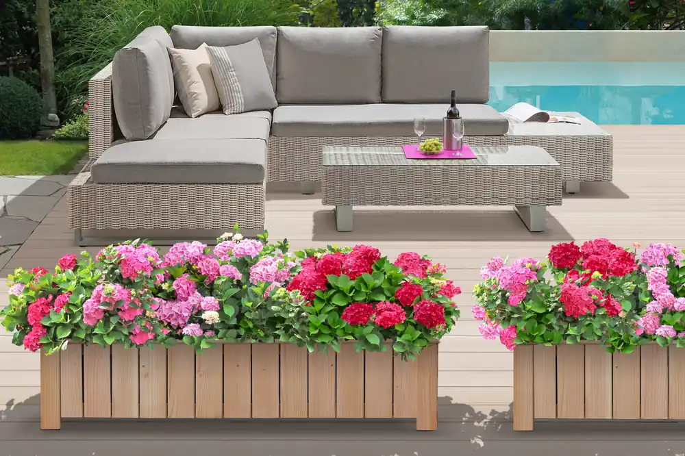 Pflanzkasten / Blumenkasten Lärche Cleo 4 Bestpreis