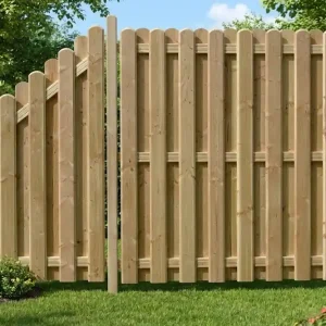 Komplettset MADE IN GERMANY DIY-Selbstbauzaun 180x180 cm Letzte Chance