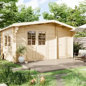 Top-Angebot 2-Raum-Gartenhaus Köln S ISO + Schindeln