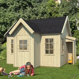 Kinderspielhaus Emma + Schindeln Geprüft