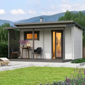 Terrasse + Überdachung zu Saunahaus Jakobstad Heißes Angebot