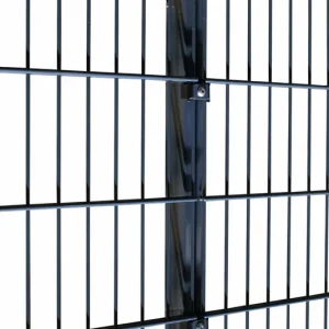 Rechteckrohrpfosten 4x4 cm für Doppelstabmatten + Einzelstabmatten Sonderangebot