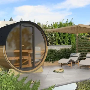 Angebot Terrassensaunafass 160 Thermoholz