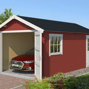 Holzgarage Dillon mit Holztor Nur Heute