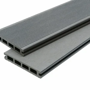 WPC Terrassendielen Basic Hellgrau 20x120 mm Echt