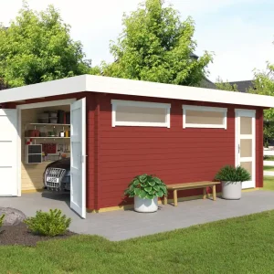 Flachdach-Holzgarage Canberra Preis Gesenkt