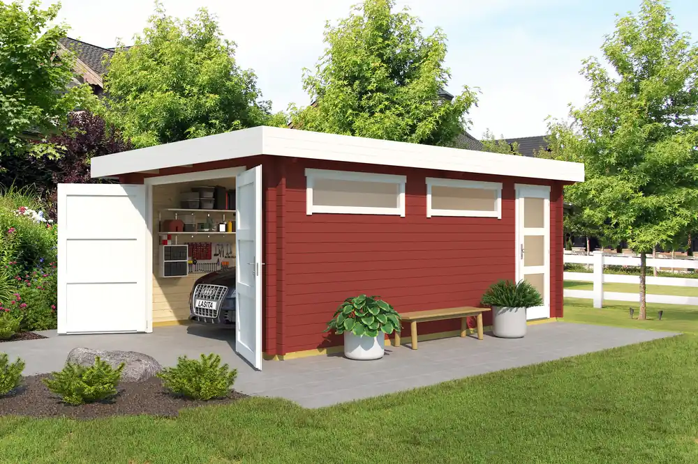 Flachdach-Holzgarage Canberra Preis Gesenkt