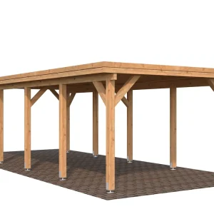Angebot Einzelcarport mit Flachdach Karl 2 / 23,1 m²