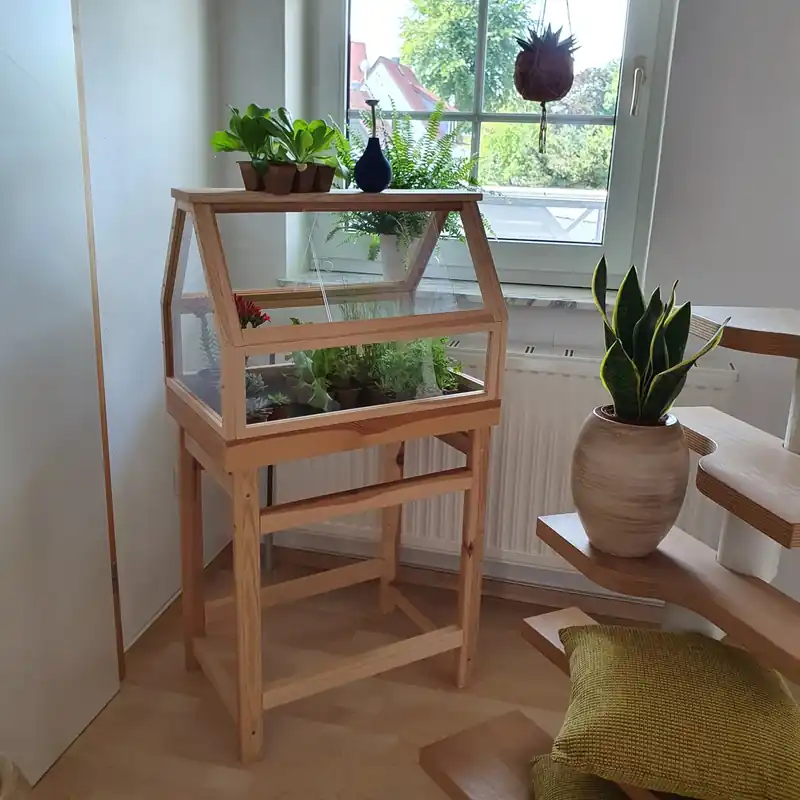Mini Gewächshaus auf Beinen Aktuell