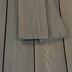 WPC Terrassendielen XTRA Massiv Thermo-Eiche Bi-Color 19x140 mm Highlight