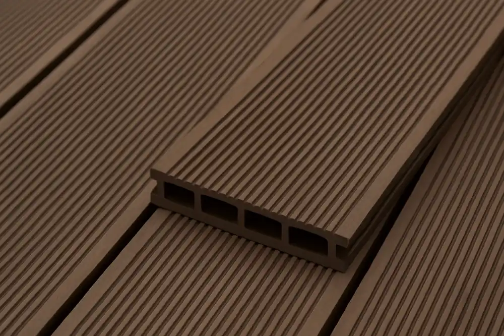 Schnäppchen WPC Terrassendielen Basic Dunkelbraun 20x120 mm