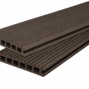 WPC Terrassendielen Premium Dunkelbraun 23x146 mm Finale Aktion