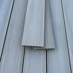Echt BPC Terrassendielen Addition GRAU / BRAUN beschichtet 21,5x136 mm