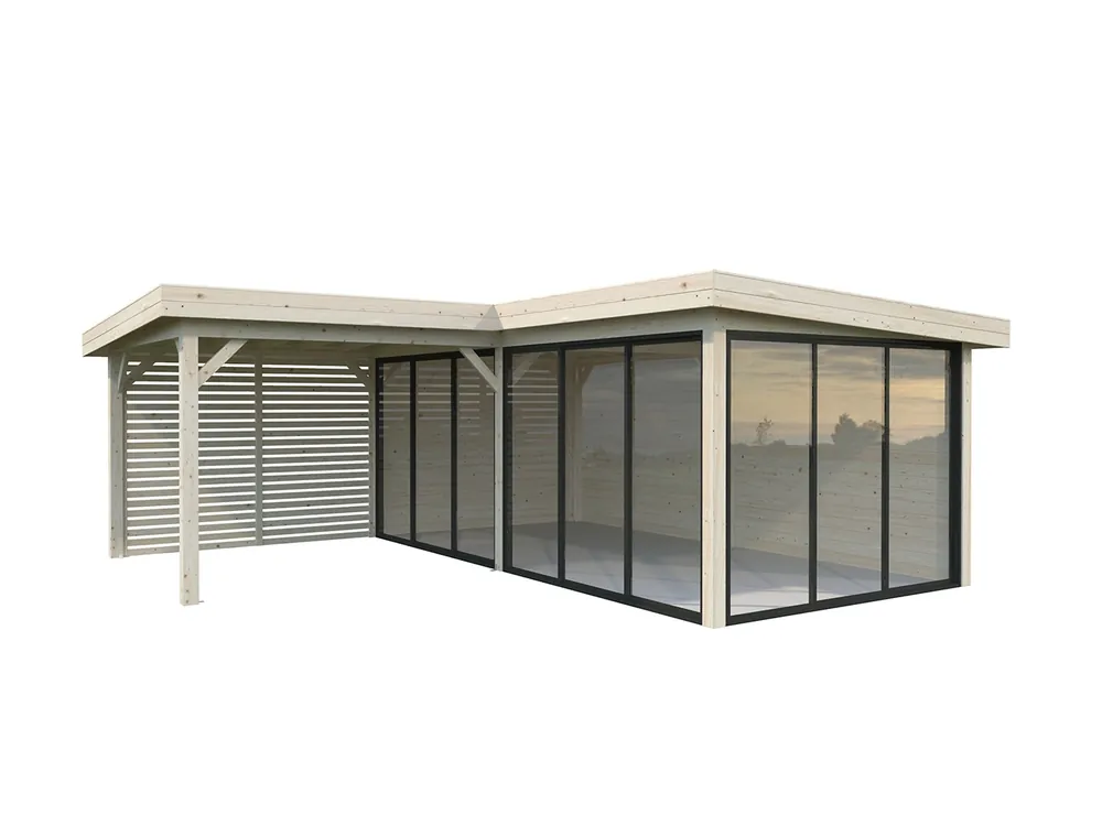 Wochenendangebot Pavillon Lenna 24,9 m² SET SLIDE 414 / 714 Connect