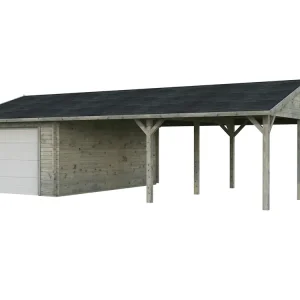 Holzgarage Roger 19,0+33,2 m² ISO Markenprodukt