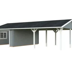 Holzgarage Roger 19,0+33,2 m² ISO Nur Für Kurze Zeit