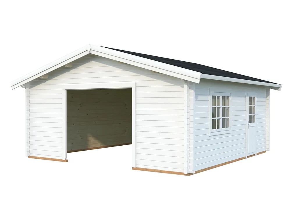 Holzgarage Roger 27,7 m² ISO Garantierte Lieferung