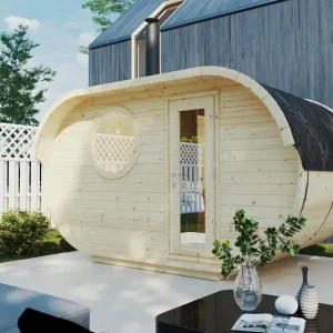 Letzte Chance Saunafass Lumi aus Fichte oder Thermo-Holz