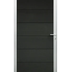 Neue Kollektion WPC Steckzaun Tor Classico 90x180 cm Anthrazit | V-Line