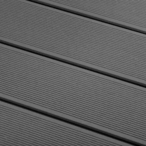 Expressversand WPC Terrassendielen Komplettset MASSIV Expert Dunkelgrau Ebony 20x140 mm