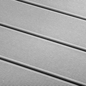 WPC Terrassendielen Komplettset MASSIV Expert Hellgrau Silver Cedar 20x140 mm Echt