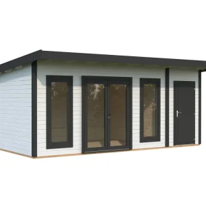 2 Raum Gartenhaus Aurelia 16,7 m² ISO Direkt Vom Hersteller