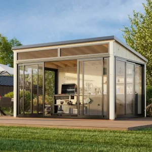 Home-Office-Büro Gartenhaus Saga 11,6 m² Slide / Slide Plus Super-Preis