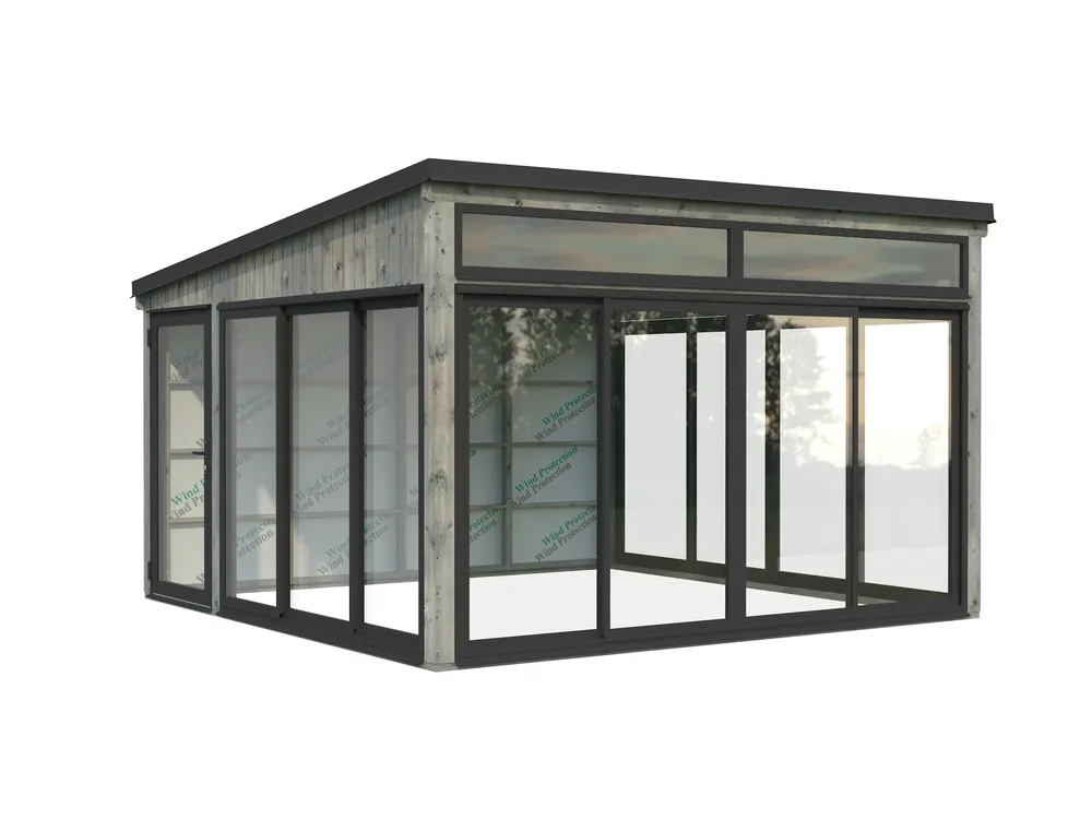 Home-Office-Büro Gartenhaus Saga 16,6 m² Slide / Slide Plus Markenprodukt