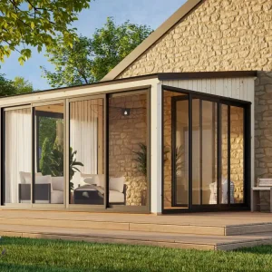 Versand Am Gleichen Tag Terrassenüberdachung Lumi 11,6 m² Slide / Slide Plus