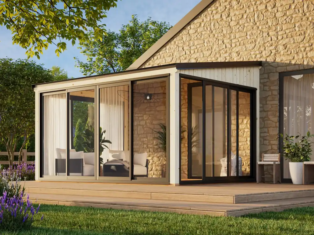Versand Am Gleichen Tag Terrassenüberdachung Lumi 11,6 m² Slide / Slide Plus
