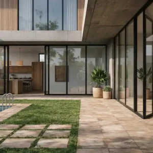 Feinsteinzeug-Terrassenplatten Horton Beige Sichere Zahlung