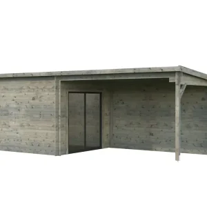 Modernes Gartenhaus Washington 1 Slide ISO + Dachrinne Angebot