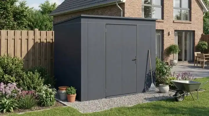 Metall-Gerätehaus Gary 5 - 237x187 Sichere Zahlung