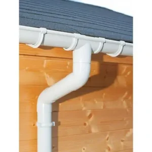 Wochenendangebot Dachrinnen-Komplettset PVC 78 mm - verschiedene Dachformen